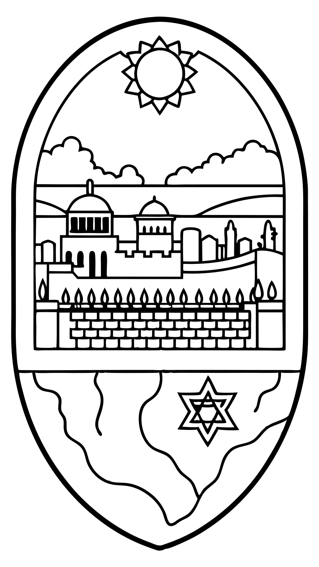 coloring pages israel